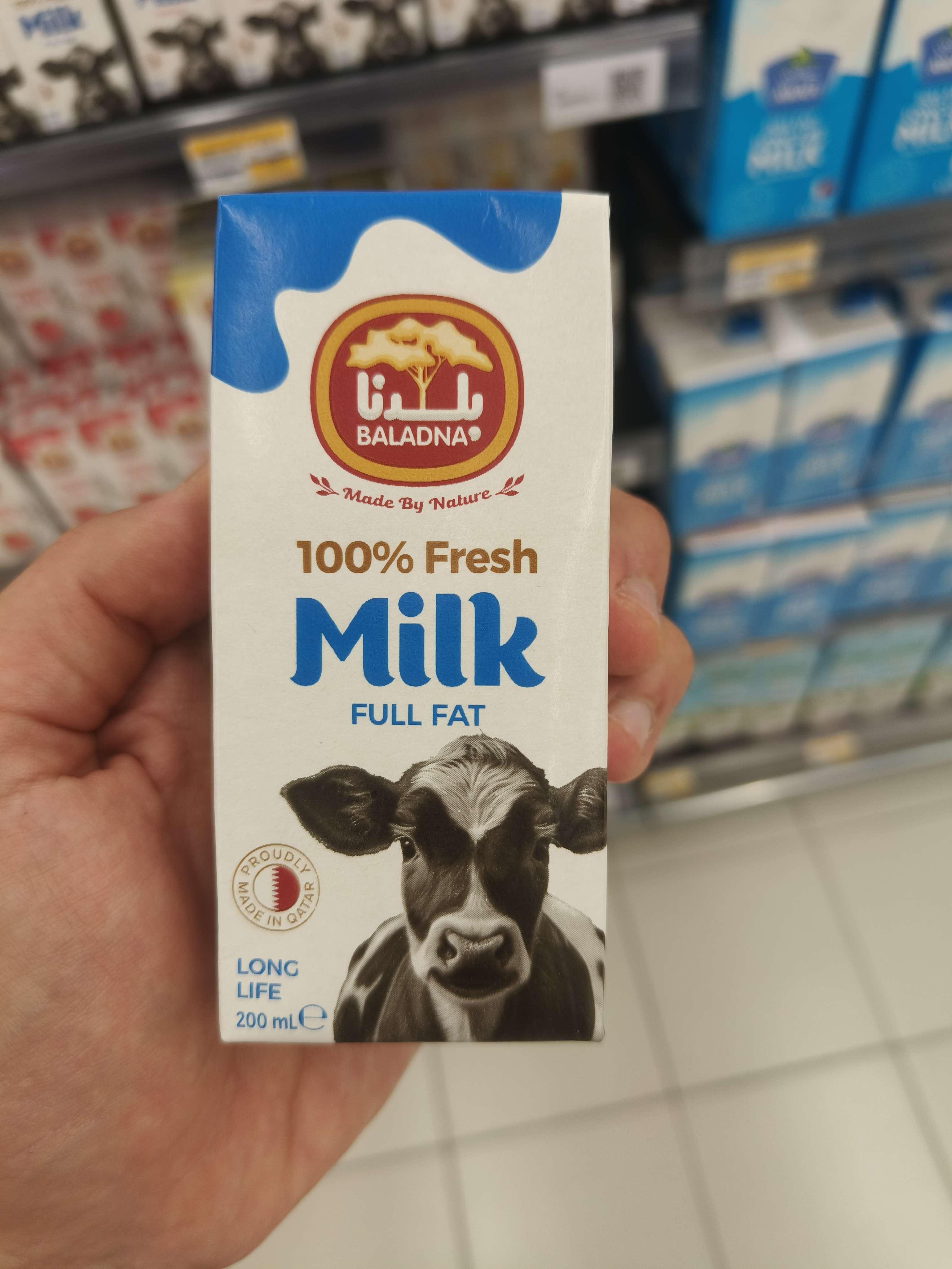 100% Fresh Milk Full Fat